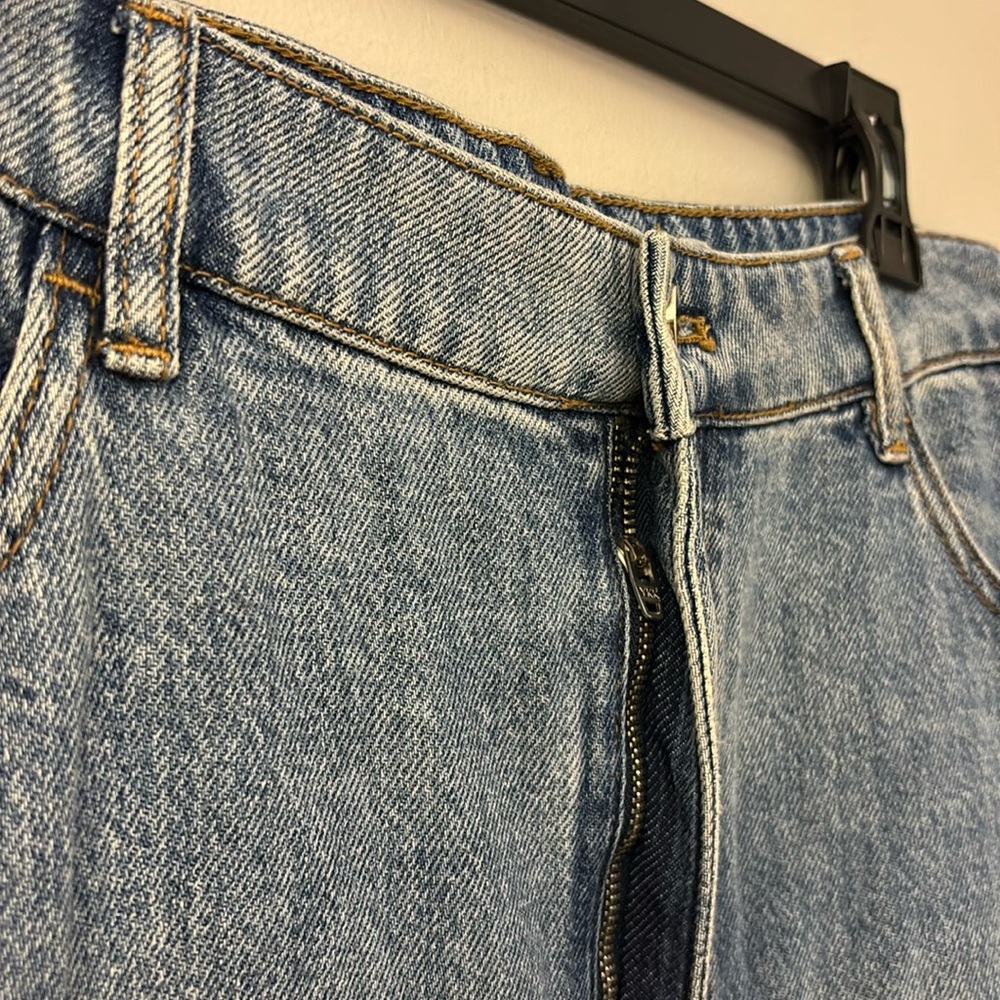 Anthropologie Denim Midi Skirt in Blue - Picture 6 of 10